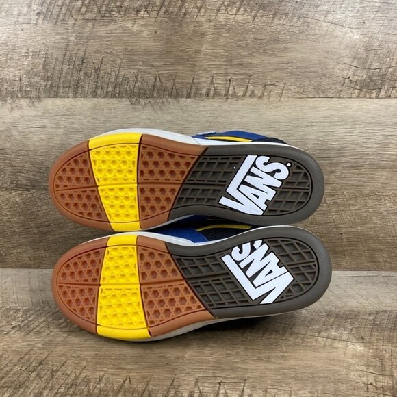 VANS Skate Mixxa Navy Blue Grey White Suede Mesh Mens 8.5 Womens 10 NEW - Picture 8 of 9